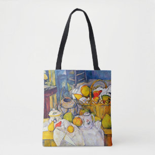 Still Life with Fruit Basket, Paul Cezanne Tote Bag