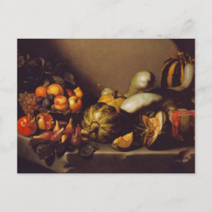 Still Life with Fruit by Caravaggio Postcard