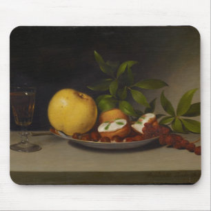 Still Life with Fruit, Cakes and Wine, 1821 Mouse Mat