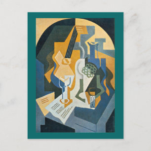 Still Life with Fruit Dish and Mandolin Postcard