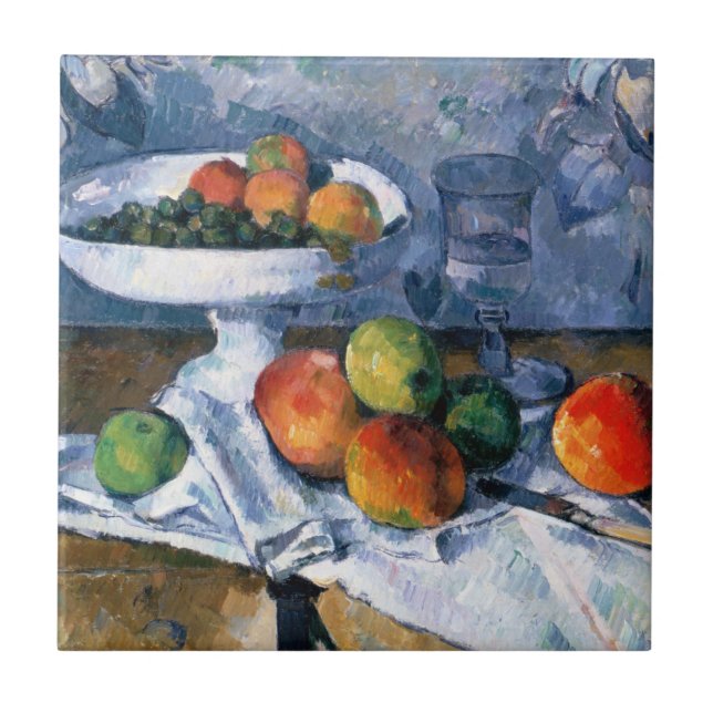 Still Life with Fruit Dish Tile (Front)