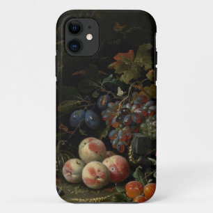 Still Life with Fruit, Foliage and Insects, c.1669 iPhone 11 Case