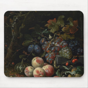 Still Life with Fruit, Foliage and Insects, c.1669 Mouse Mat