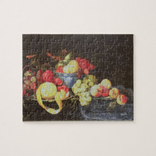 Still Life with Fruit in Delft Bowl, Including a P Jigsaw Puzzle