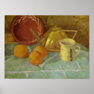 Still Life with Fruit & Pitcher or Poster