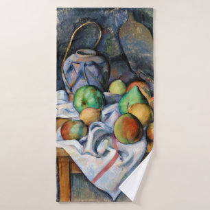 Still Life with Fruits, Paul Cezanne Bath Towel