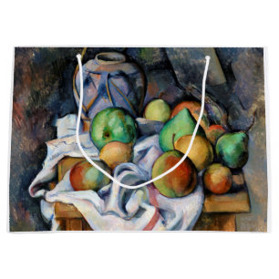 Still Life with Fruits, Paul Cezanne Large Gift Bag