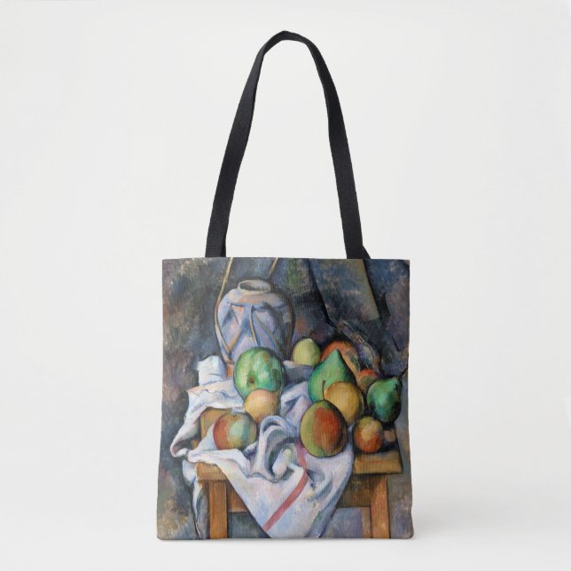 Still Life with Fruits, Paul Cezanne Tote Bag (Front)