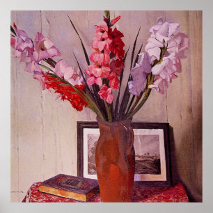 Still Life with Gladioli Poster