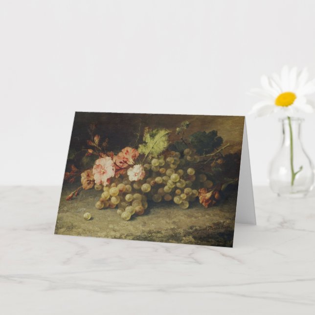 Still Life with Grapes by Margaretha Roosenboom   Card (Small Plant)