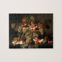 Still Life with Grapes Oil on Canvas