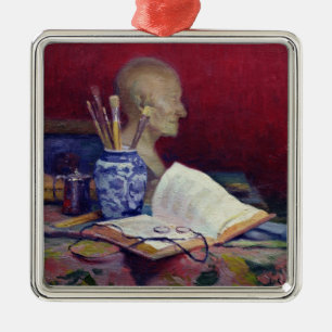 Still Life with Head of Voltaire Metal Tree Decoration