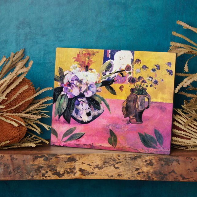 Still Life with Head-Shaped Vase | Paul Gauguin | Plaque (Side)