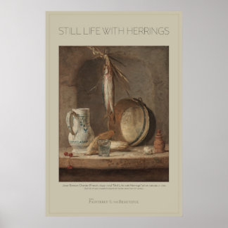Still Life with Herrings | Chardin 24x36 | Large Poster