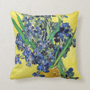 Still Life with Irises Vincent van Gogh Cushion
