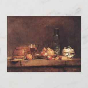 Still Life with Jar of Olives by Jean Chardin Post Postcard
