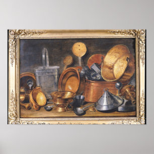 Still Life with Kitchen Utensils Poster