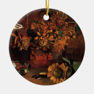 Still Life with L'Esperance (Hope) by Paul Gauguin Ceramic Tree Decoration