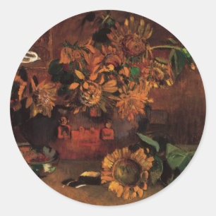 Still Life with L'Esperance (Hope) by Paul Gauguin Classic Round Sticker