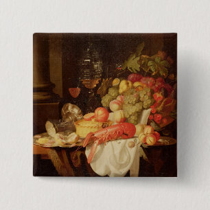Still Life with Lobster 15 Cm Square Badge