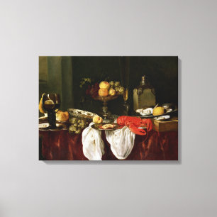Still Life with lobster Canvas Print