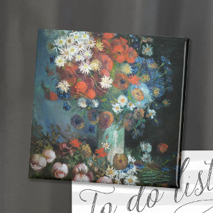 Still Life with Meadow Flowers   Vincent Van Gogh Magnet