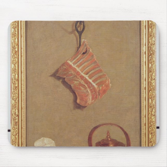 Still Life with meat, kettle and cup Mouse Mat (Front)