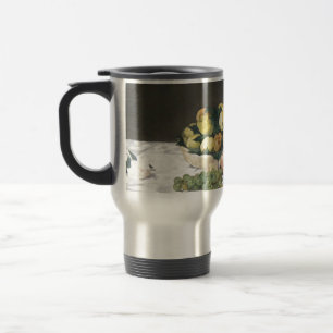 Still Life with Melon and Peaches by Manet Travel Mug
