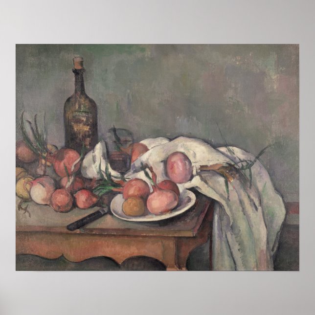 Still Life with Onions, c.1895 Poster (Front)