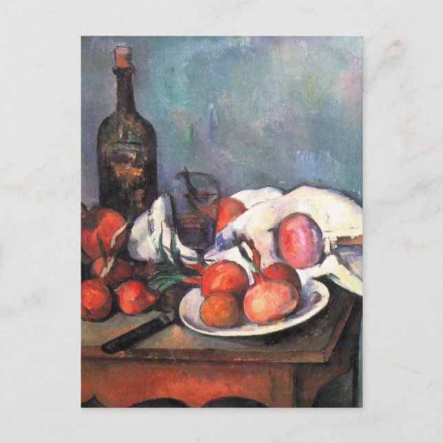 Still life with onions - Paul Cézanne Postcard (Front)
