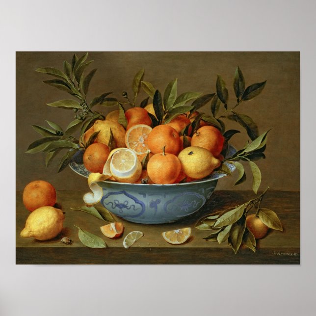 Still Life with Oranges and Lemons Poster (Front)