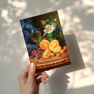 Still Life with Oranges   Josef Lauer Card