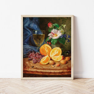 Still Life with Oranges   Josef Lauer Poster