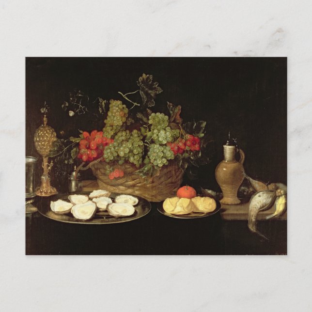 Still Life with Oysters Postcard (Front)
