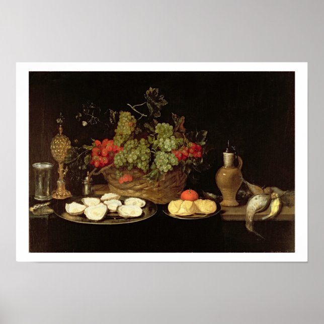 Still Life with Oysters Poster (Front)
