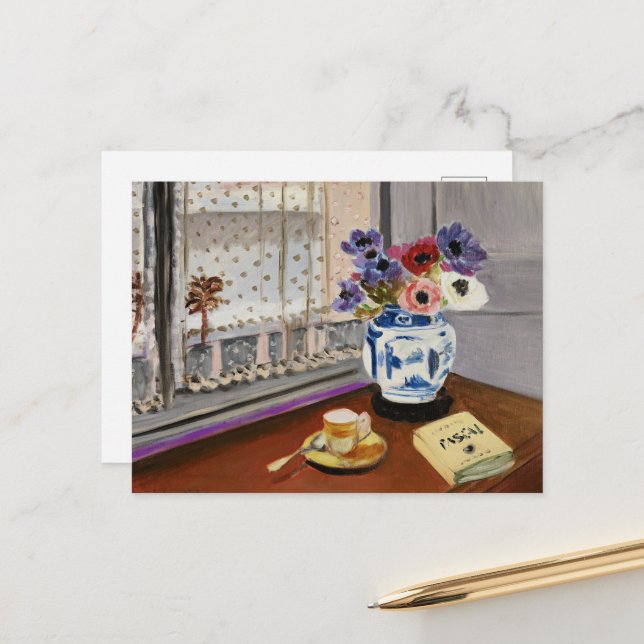 Still Life with Pascal's Penses, Postcard (Front/Back In Situ)
