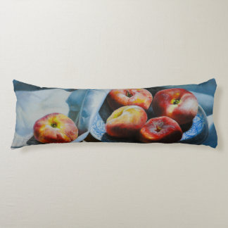 Still Life with Peaches and White Cloth Body Cushion