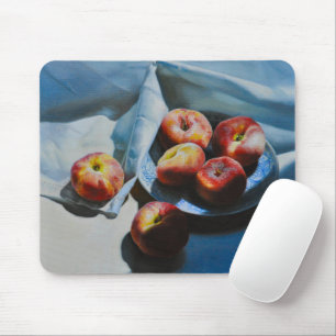 Still Life with Peaches and White Cloth Mouse Mat