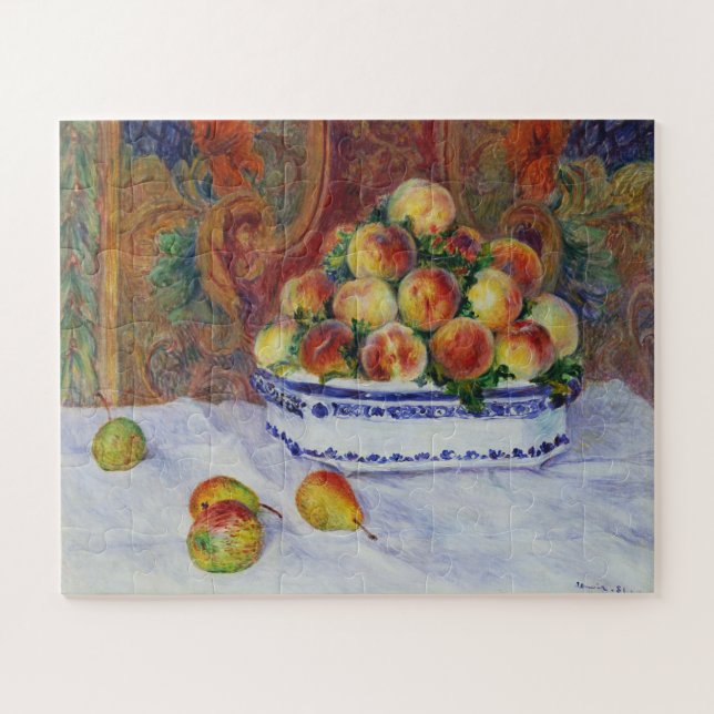 Still Life with Peaches, Renoir Jigsaw Puzzle (Horizontal)