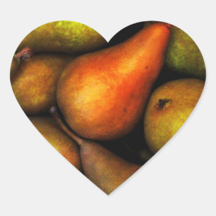 Still Life with Pears Heart Sticker