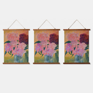 Still Life with Peonies Painting Hanging Tapestry