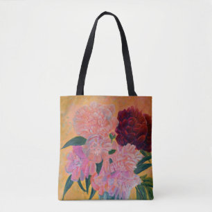 Still Life with Peonies Painting  Tote Bag