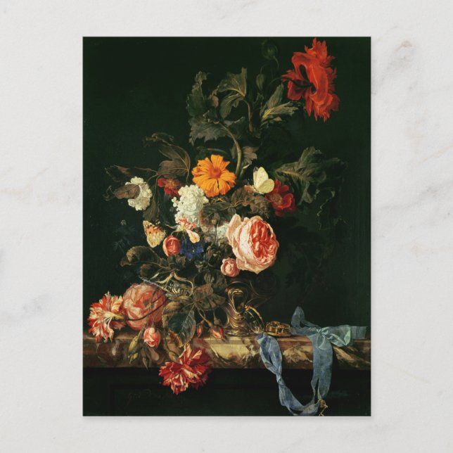 Still Life with Poppies and Roses Postcard (Front)