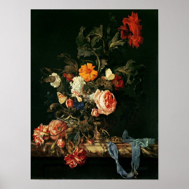 Still Life with Poppies and Roses Poster (Front)