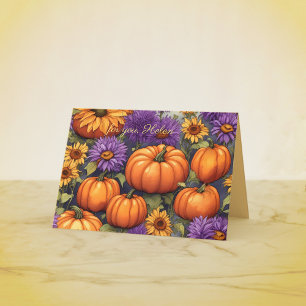 Still Life with Pumpkin Autumn Birthday Card
