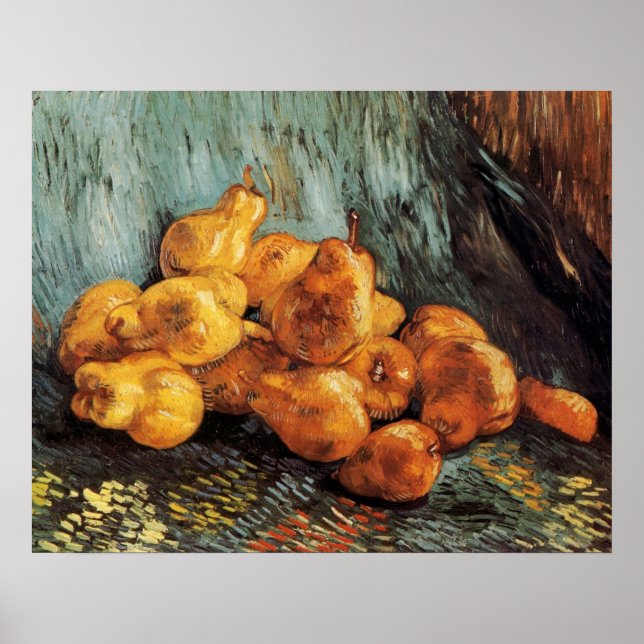 Still Life with Quince Pears by Vincent van Gogh Poster (Front)