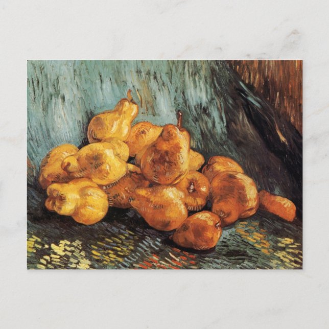 Still Life with Quince Pears Van Gogh Fine Art Postcard (Front)
