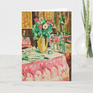 Still Life with Roses   George Leslie Hunter Card