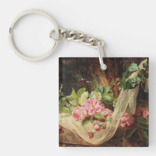 Still Life with Roses on a Forest Floor – Lach A. Key Ring