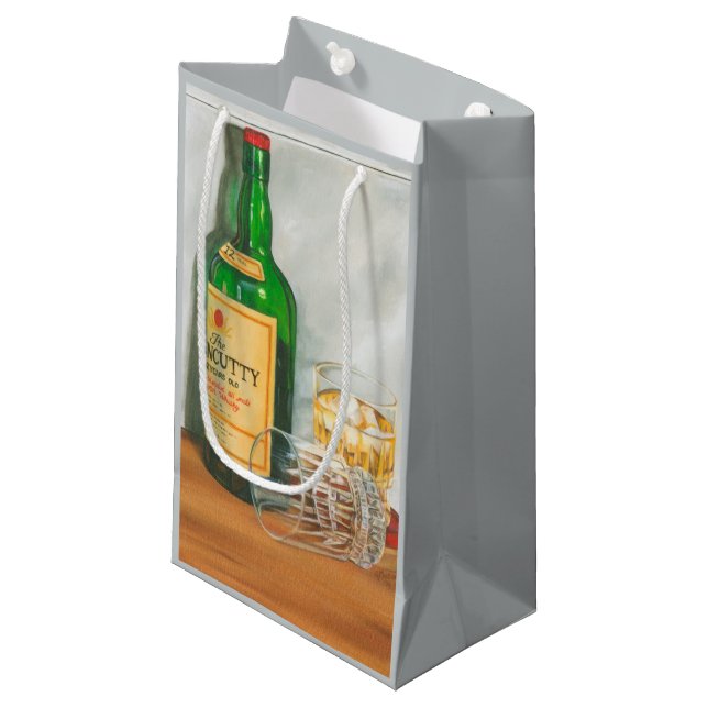 Still Life with Scotch by Jennifer Goldberger Small Gift Bag (Front Angled)